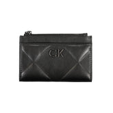 Calvin Klein Sleek Black Zip Wallet with Contrast Detailing -   -  Calvin Klein.